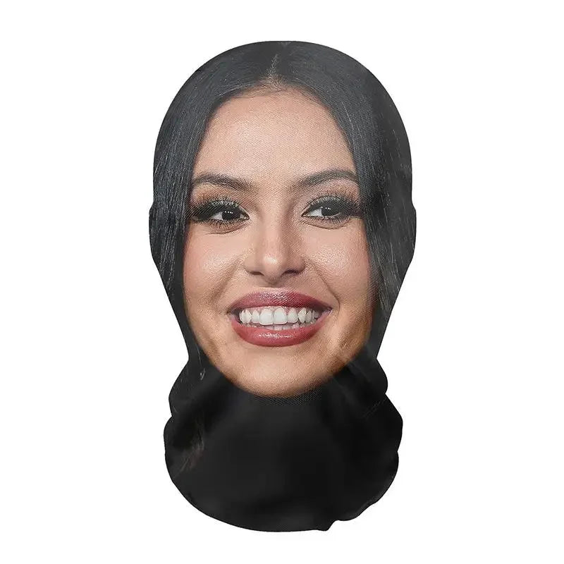 Mască Kanye imprimată 3D - Mască completă cu plasă elastică pentru cosplay, jocuri de rol și moda hip hop