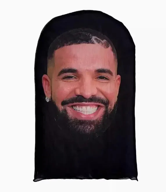 Mască Kanye imprimată 3D - Mască completă cu plasă elastică pentru cosplay, jocuri de rol și moda hip hop