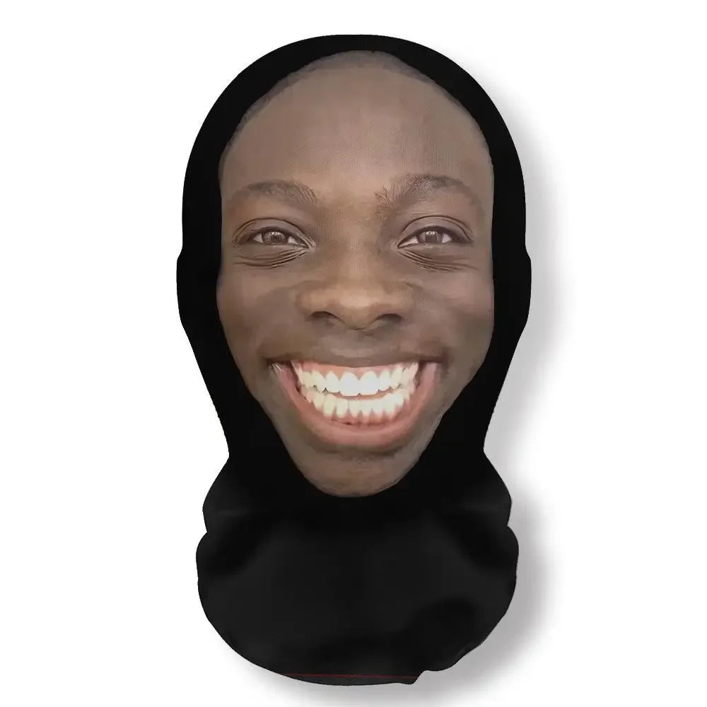 Mască Kanye imprimată 3D - Mască completă cu plasă elastică pentru cosplay, jocuri de rol și moda hip hop
