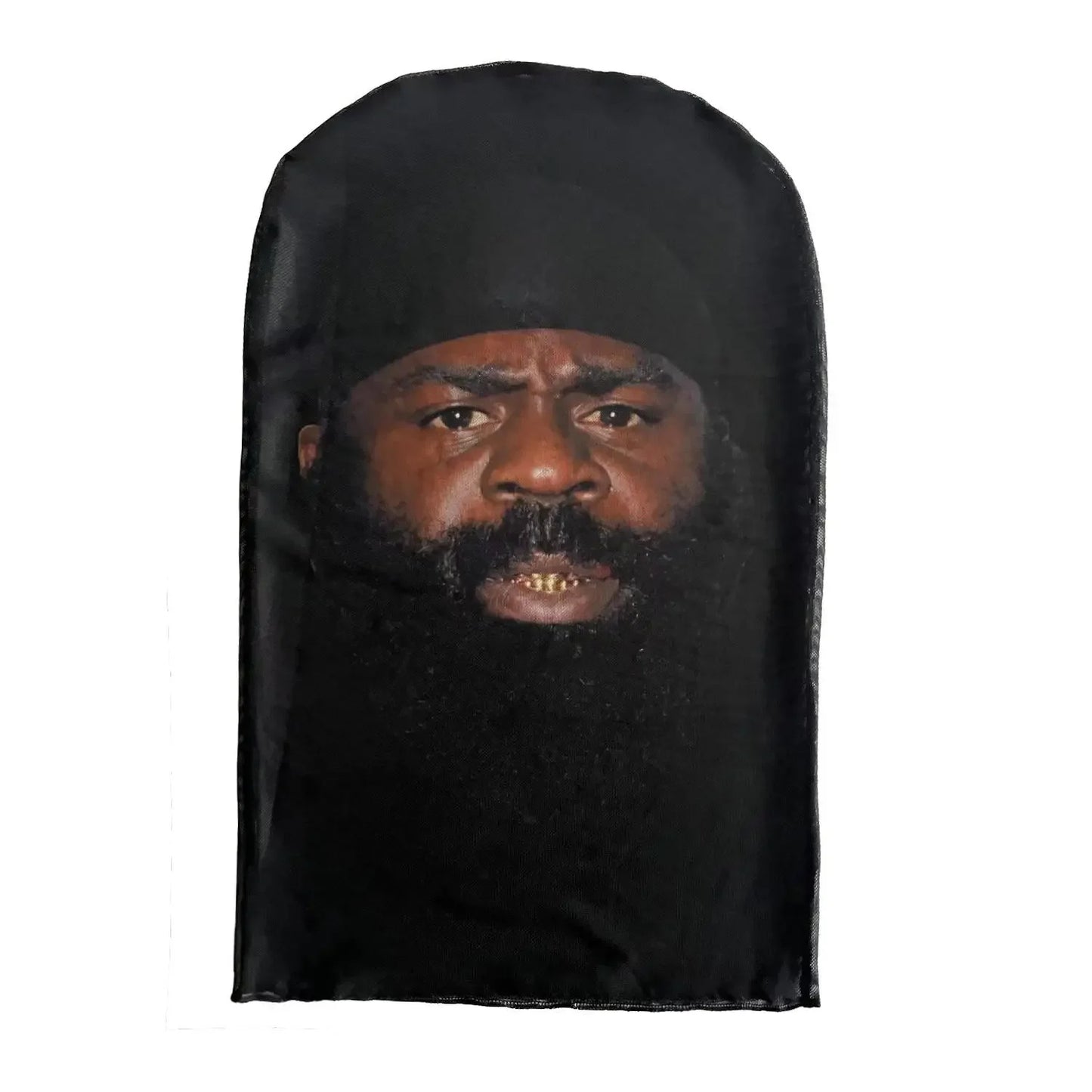 Mască Kanye imprimată 3D - Mască completă cu plasă elastică pentru cosplay, jocuri de rol și moda hip hop