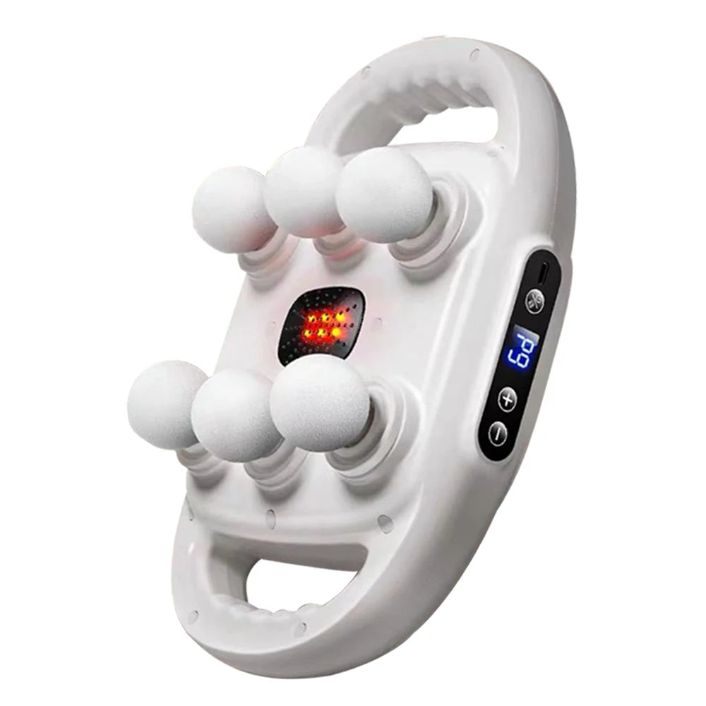 Muscle Massager - High Frequency 6-Head Professional Massage Gun for Back, Waist, Shoulder & Body, 9 Modes, 9 Intensity Levels