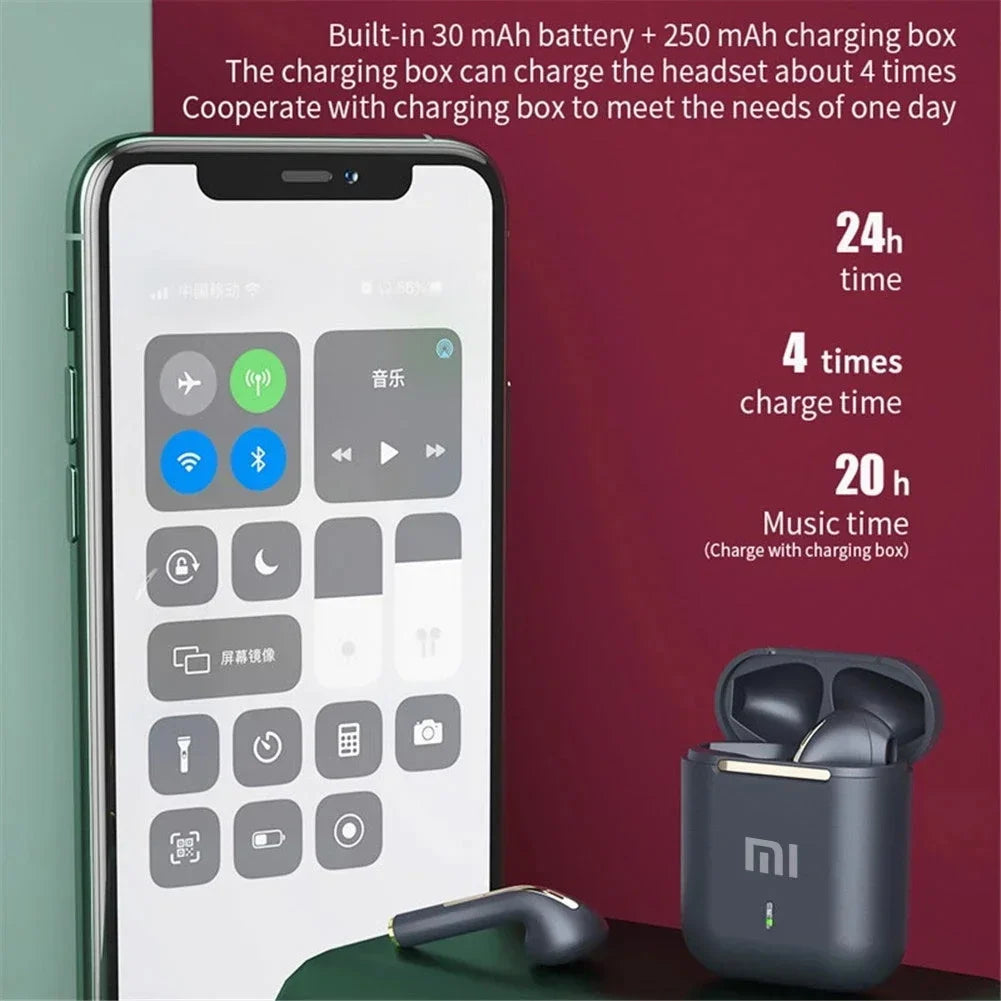 Wireless Earphones - Bluetooth 5.3, HiFi Sound, Waterproof, Noise-Cancelling
