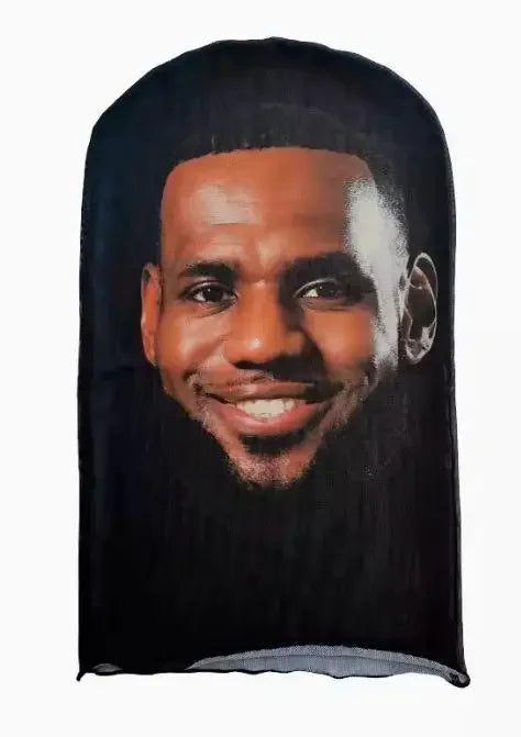 Mască Kanye imprimată 3D - Mască completă cu plasă elastică pentru cosplay, jocuri de rol și moda hip hop