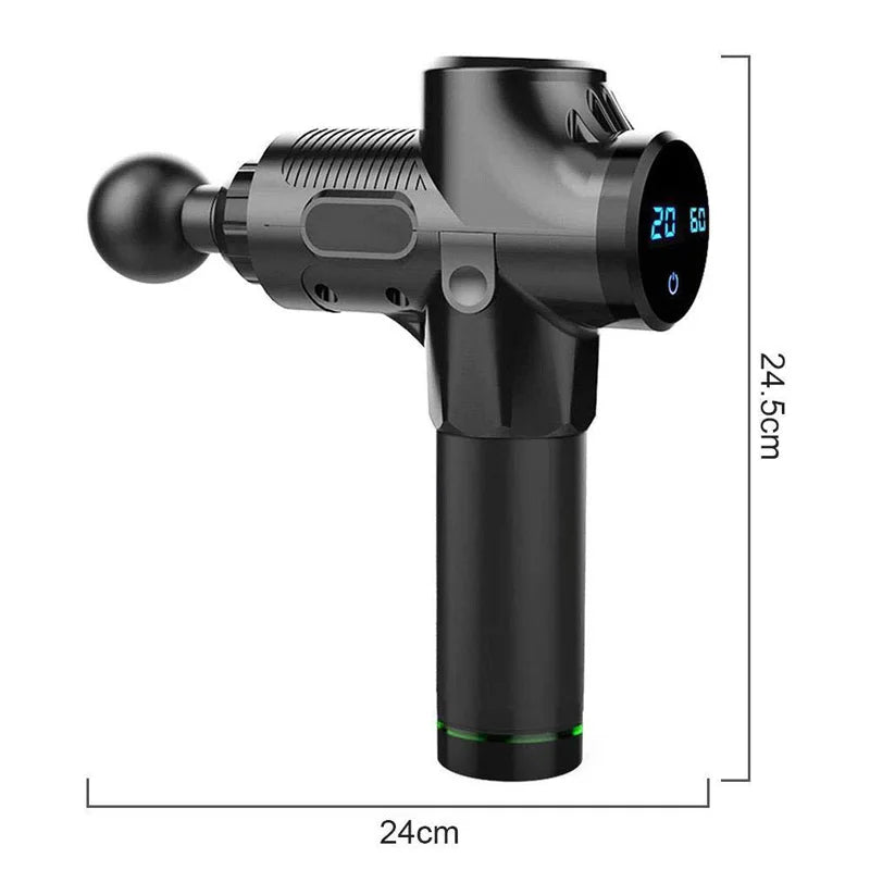 Pistol de Masaj Fascial – Aparat Electric cu Percuție pentru Relaxare Musculară & Recuperare