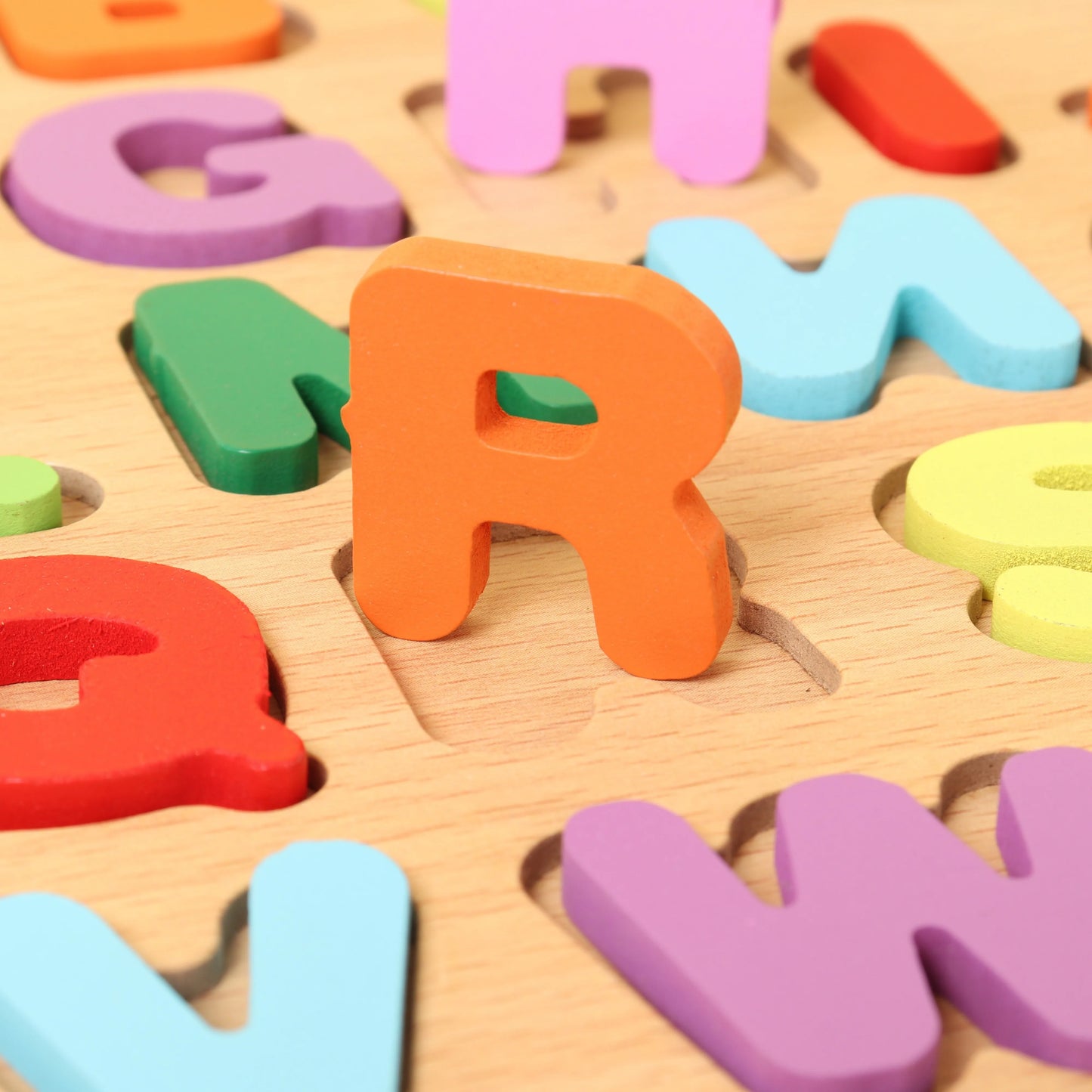 Colorful Alphabet & Number Wooden Puzzle - Educational Matching Game for Preschool Learning (Ages 3-12)
