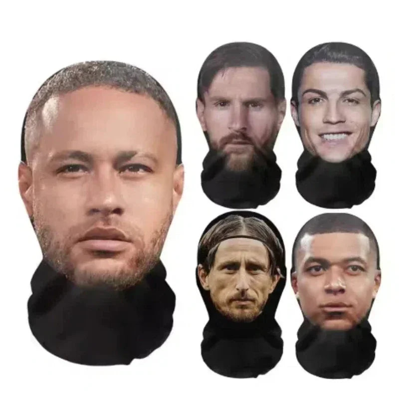 Mască Kanye imprimată 3D - Mască completă cu plasă elastică pentru cosplay, jocuri de rol și moda hip hop