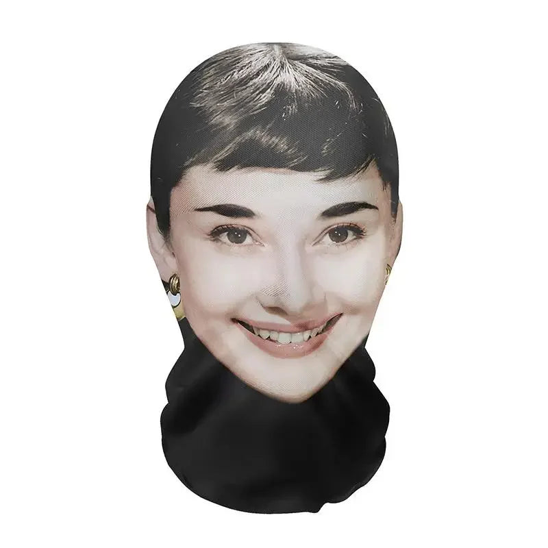 Mască Kanye imprimată 3D - Mască completă cu plasă elastică pentru cosplay, jocuri de rol și moda hip hop