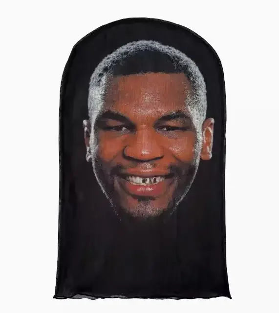 Mască Kanye imprimată 3D - Mască completă cu plasă elastică pentru cosplay, jocuri de rol și moda hip hop