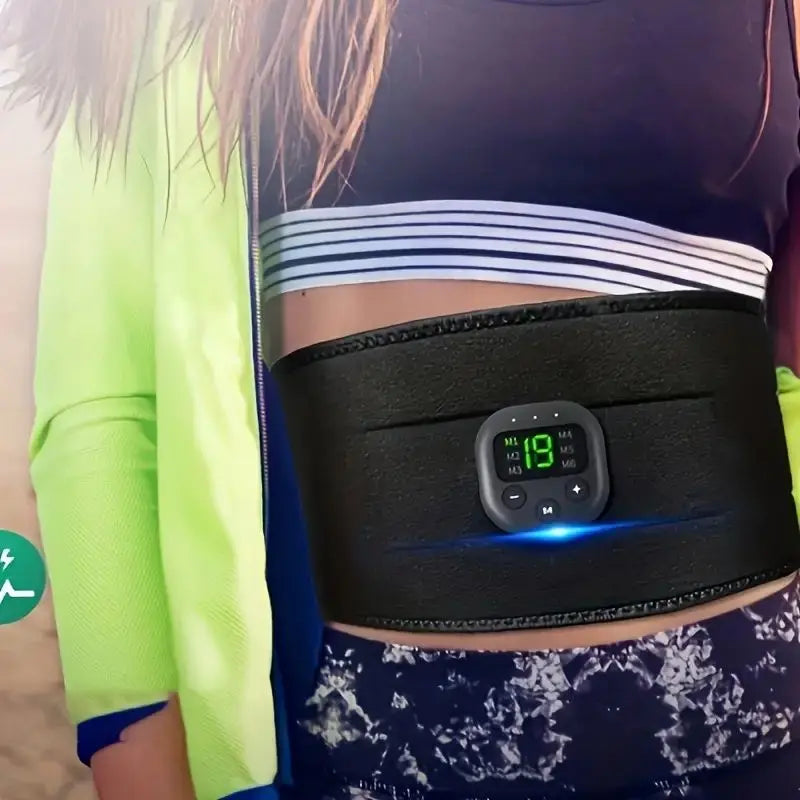 Centură de Masaj pentru Abdomen - Stimulator Muscular pentru Tonifiere | Slăbire, Fitness & Relaxare