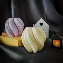 3D Geometric Pillar Candle Mold