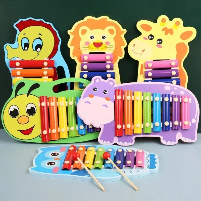 8-Note Wooden Xylophone
