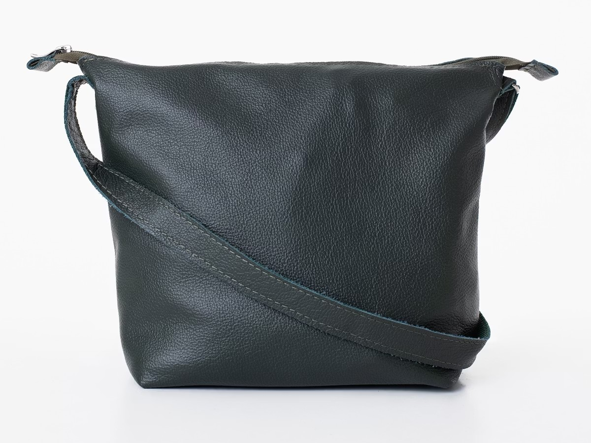 Anet L Handmade Leather Shoulder Bag – Eco-Friendly Upcycled Bag from Furniture Leather | One-of-a-Kind Design (Made in Estonia)