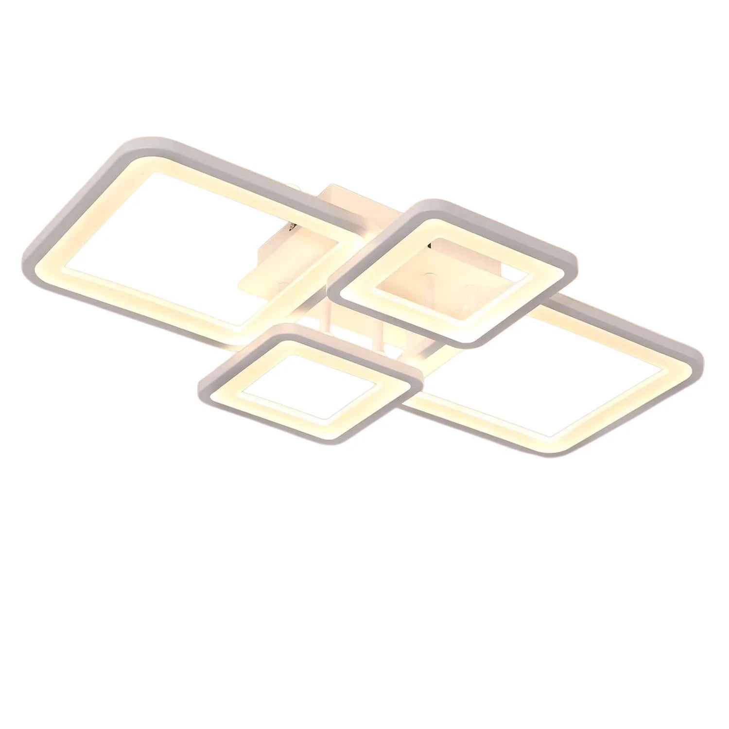Modern LED Ceiling Light, 54W Dimmable Ceiling Lamp with Remote Control