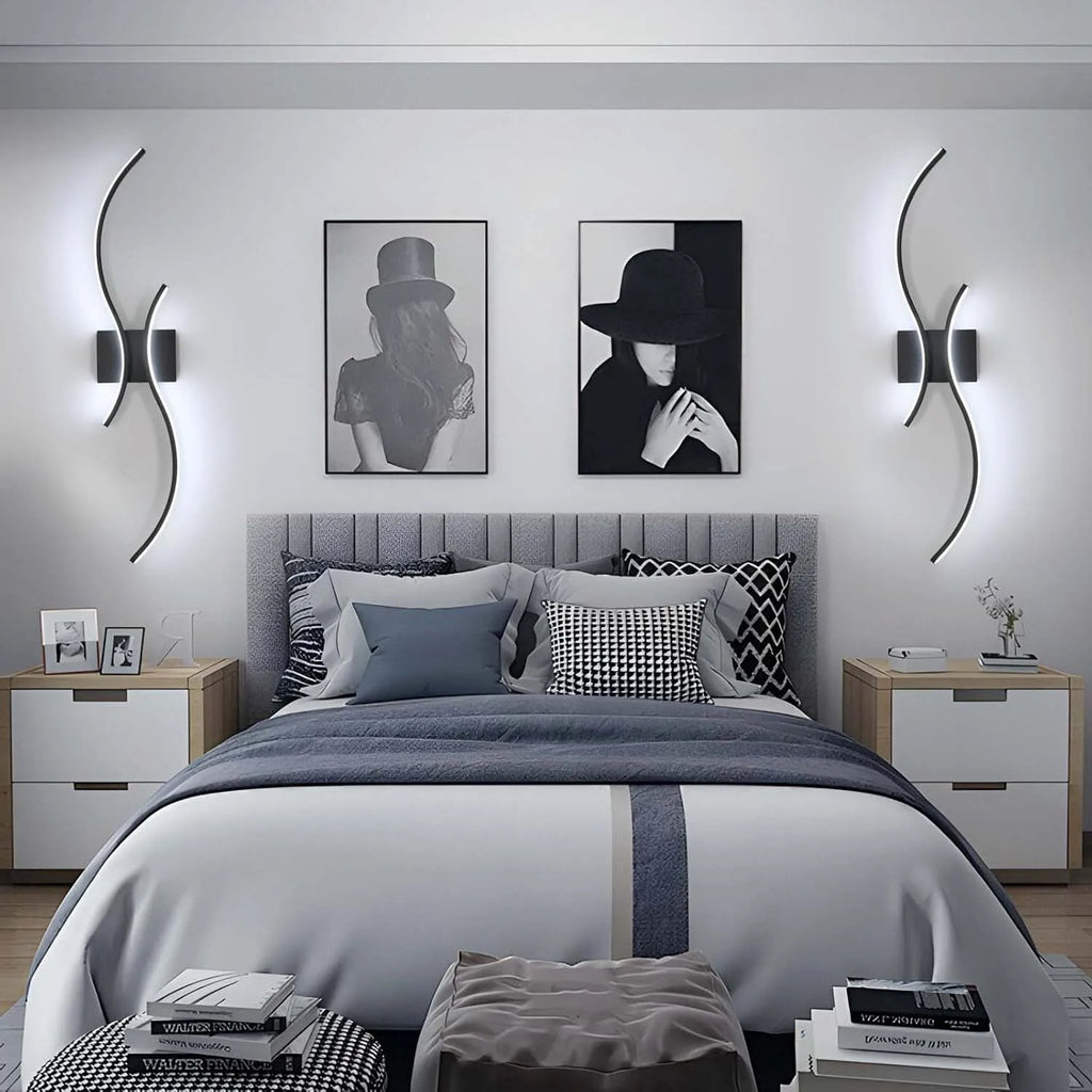 Lampă de perete LED modernă pentru interior, 27W, alb rece 6500K