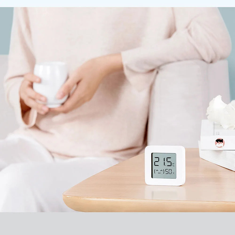 Bluetooth Smart Hygrometer & Thermometer | Digital Wireless Sensor | Works with Mijia App