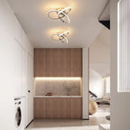 Lampă de tavan LED cu design curbat, lumină caldă, neutră sau rece, 220V