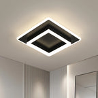 Lampă de tavan acrilică pătrată neagră 30W - 30CM