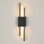 Aplice LED de interior, 10W, lumină caldă 3000K, negru-auriu