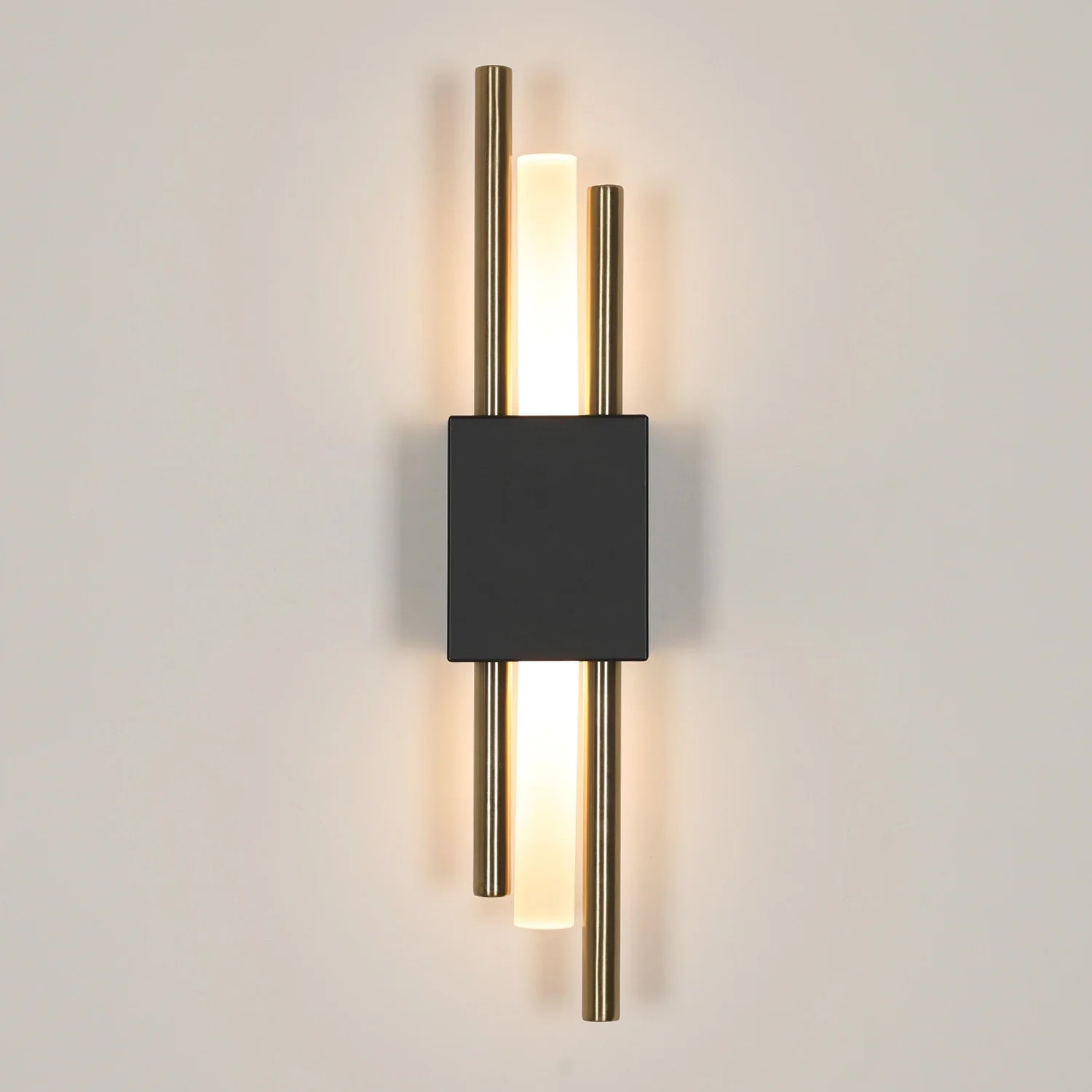 LED Wall Lights Indoor, 10W , Warm Light 3000K, Black Gold