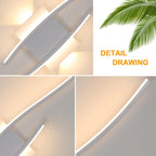 Aplica LED de interior 27W, design curbat, alb cald