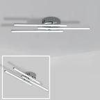 LED Ceiling Light 18W, Modern Silver Acrylic Aluminum, 6500K (Cool White)
