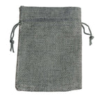 Set de 10 săculeți din pânză de sac naturală cu șnur
