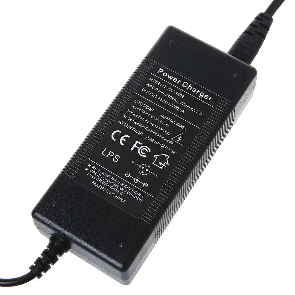 Încărcător de baterie cu litiu 42V 2A pentru Xiaomi M365 - Încărcător rapid inteligent de baterie Li-ion de 36V cu intrare 100-220V AC (priză UE/SUA)