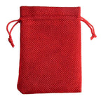 Set de 10 săculeți din pânză de sac naturală cu șnur