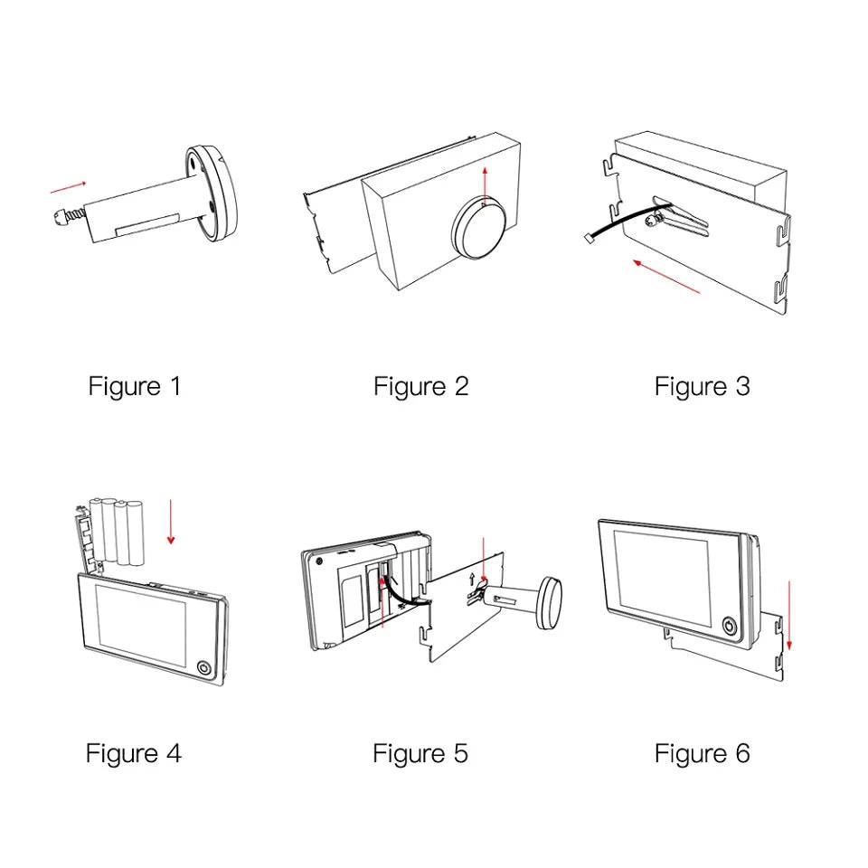 Doorbell Viewer 3.5 Inch Digital Camera 120° LCD 2 MP HD