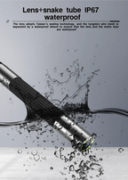 Two-Way 360° Articulating Borescope Camera - 1080P HD, 6.2mm/3.9mm Waterproof Probe, Compatible with Android/iOS