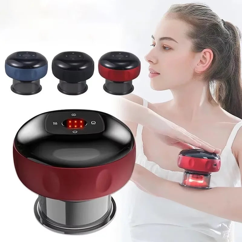 Smart Electric Cupping Massager – Heating & Vacuum Therapy Device