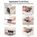 Muscle Massager - High Frequency 6-Head Professional Massage Gun for Back, Waist, Shoulder & Body, 9 Modes, 9 Intensity Levels