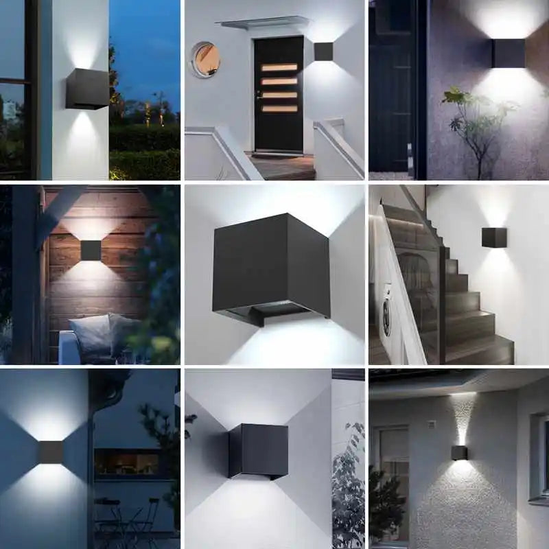 IP65 LED Wall Lamp for Outdoor/Indoor Use, 6W/12W, Aluminum