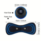 Electric Muscle Massager - EMS Neck Massage Machine with 8 Modes, 19 Strength Levels, Portable Pain Relief & Muscle Relaxation Device