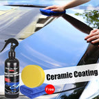 Car Ceramic Nano Coating Kit - Hydrophobic Paint Protection with Scratch Resistance, UV & Acid Rain Protection, Long-Lasting Shine