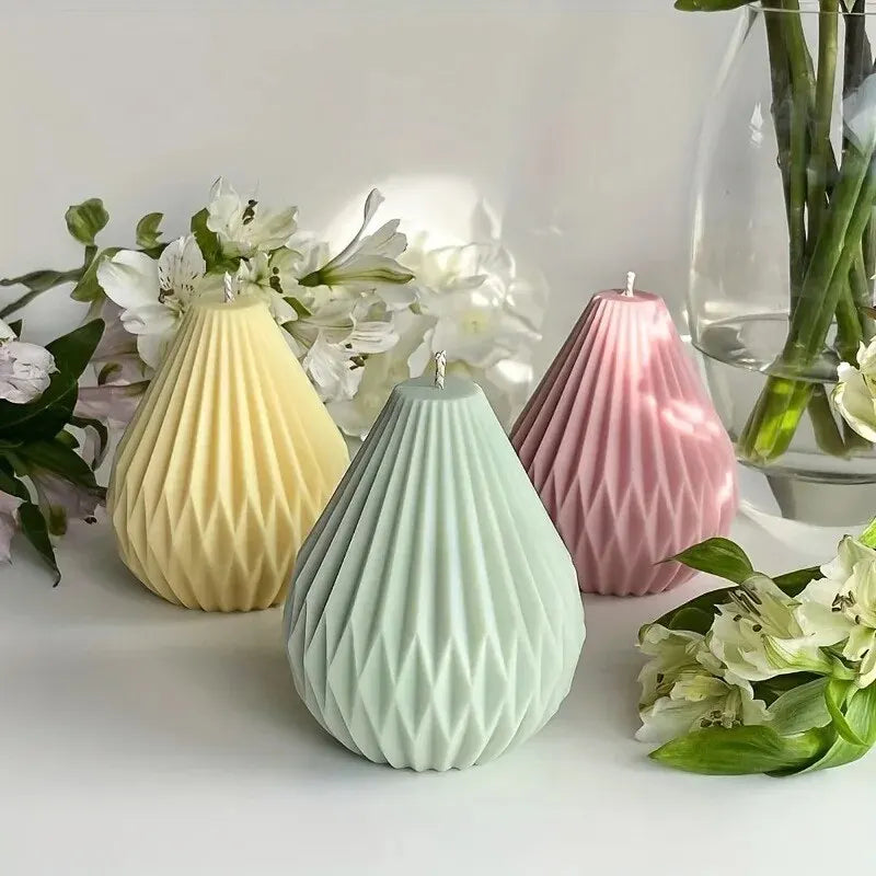 Matriță Silicon 3D cu Spirale - Formă Neregulată pentru Lumânări Aromate, Artă din Clay, Ceară și Turnare Rășină