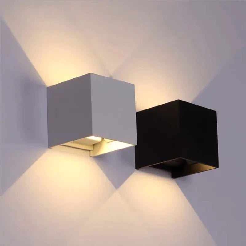 IP65 LED Wall Lamp for Outdoor/Indoor Use, 6W/12W, Aluminum