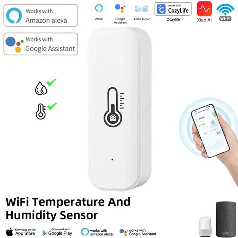 Cozylife Smart Temperature & Humidity Sensor, Indoor Hygrometer