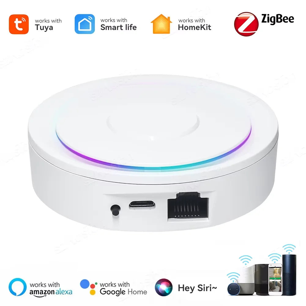 Smart Gateway Hub – Multi-Mode Bridge, WiFi & Bluetooth, Alexa & Google Home Tuya ZigBee 3.0