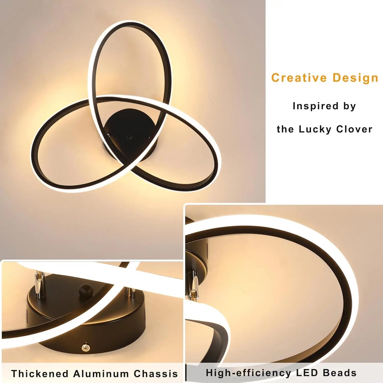 38W Tealight LED Ceiling Light, Flower Design, Warm White 3000K