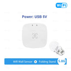 Smart Life ZigBee WiFi Senzor de mișcare umană, detecție luminanță/distanță Tuya Smart Home Automation