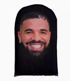 Mască Kanye imprimată 3D - Mască completă cu plasă elastică pentru cosplay, jocuri de rol și moda hip hop