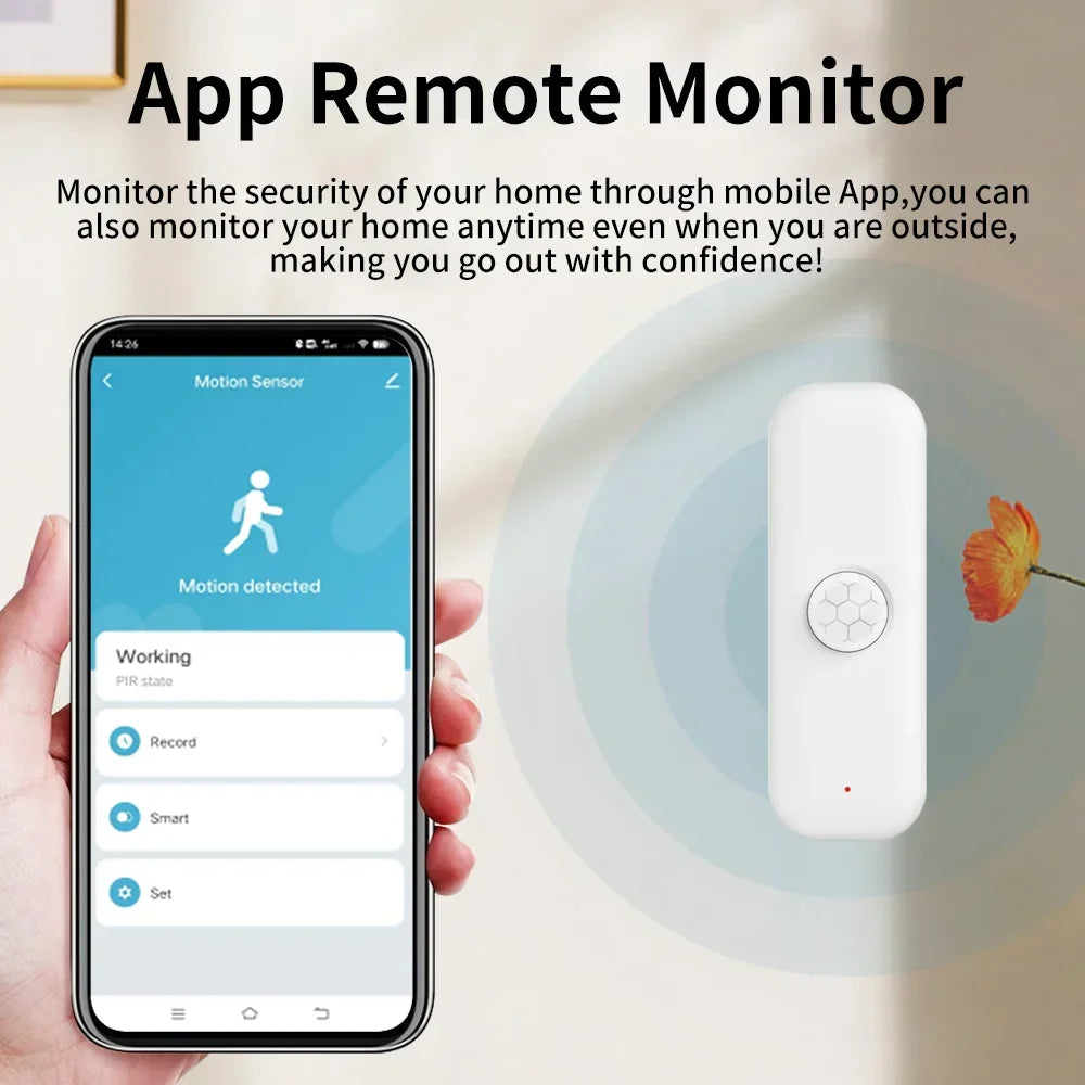 Tuya WiFi PIR Motion Sensor, Smart Home Security Detector