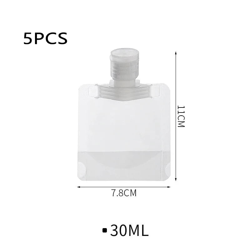 Pungi Reutilizabile pentru Loțiune, 3 Dimensiuni, 30–100ml, Pentru Călătorii