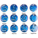 12 matrițe din rășină pentru constelații zodiacale, matrițe rotunde din rășină epoxidica cu semne zodiacale pentru realizarea de bijuterii DIY