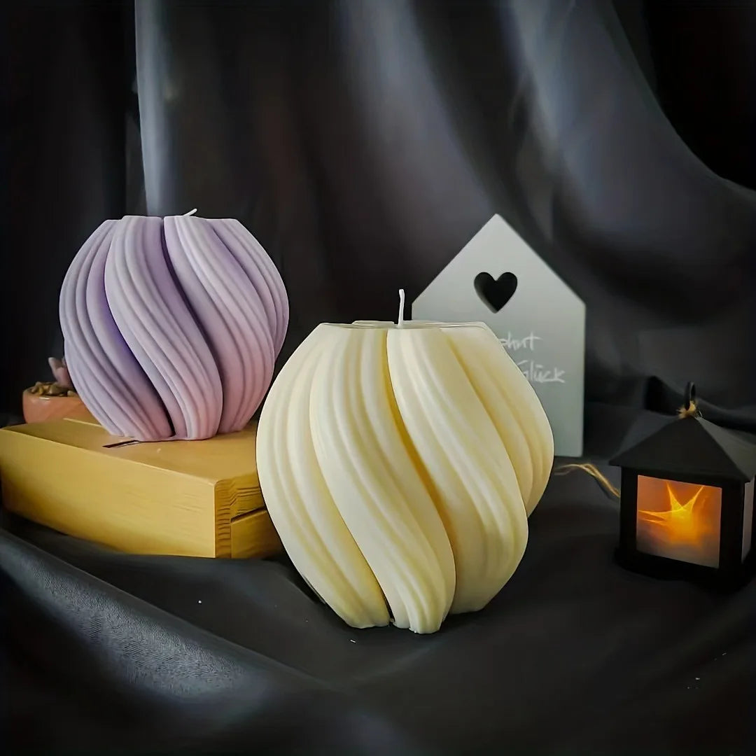 Lumânare Stâlp Geometric 3D – Formă din Silicon pentru Lumânări DIY și Artă din Rășină