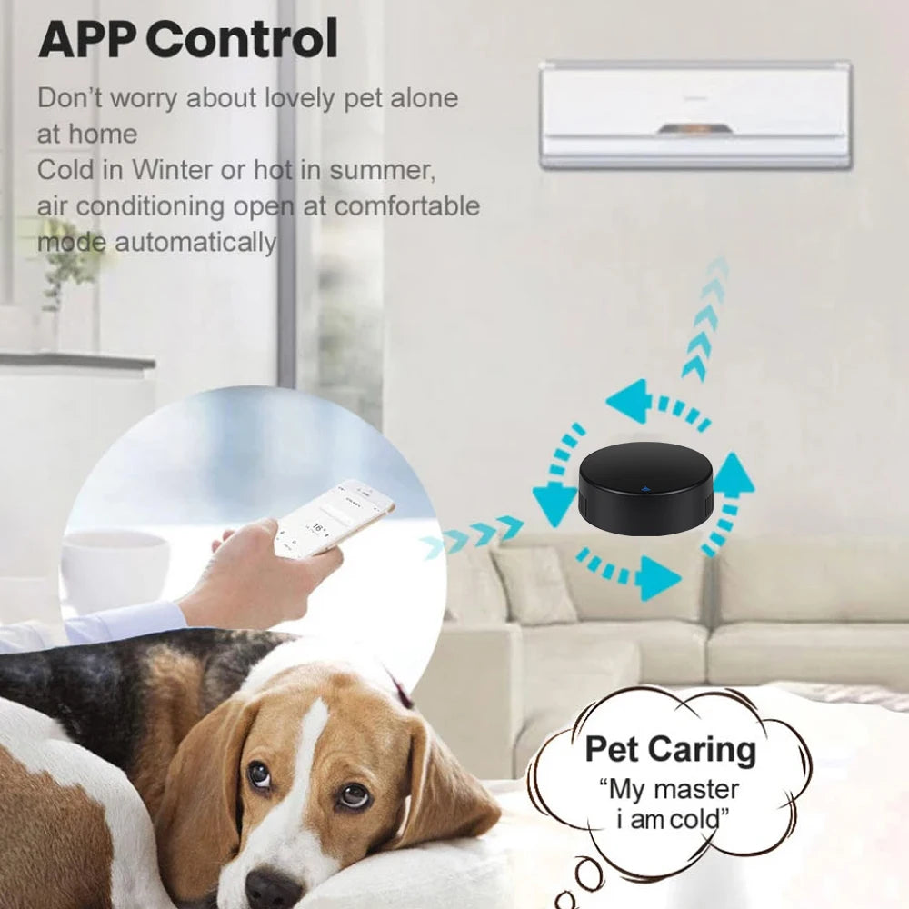 Tuya WiFi Universal Remote Control for TV, AC & Fan, Smart Home Automation