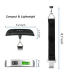 Cântar digital portabil pentru bagaje 10g–50kg cu afișaj LCD