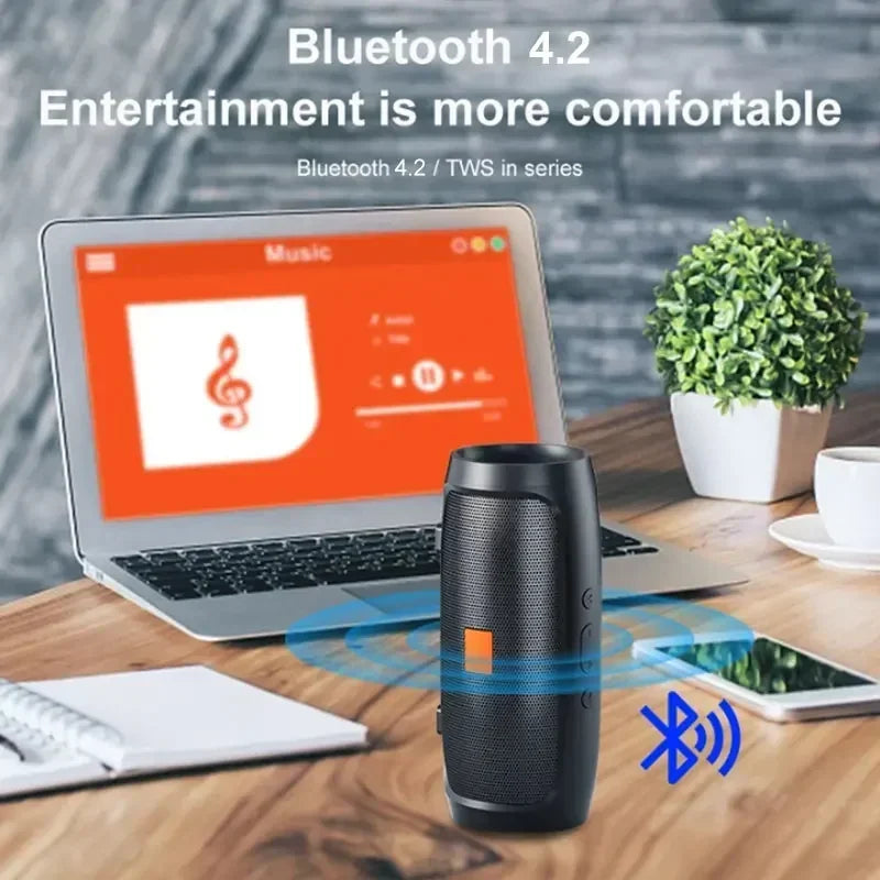 Bluetooth Speaker Dual Stereo Outdoor Portable Subwoofer FM Radio | Wireless 5.0
