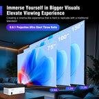 Magcubic HY450 Ultra Short Throw 1080P 8K Projector | 900 ANSI | Auto Focus | Voice Assistant